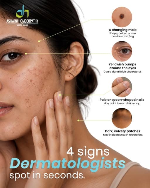Your skin often reveals more than what you see in the mirror. These four visible