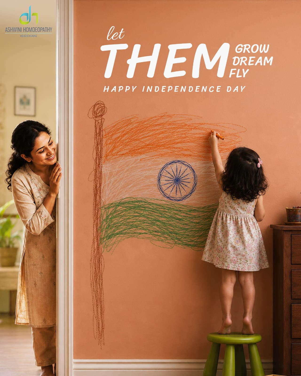 Let them draw their own skies, dream their own dreams and find their own way to 