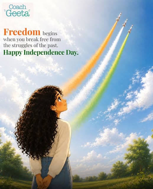 Freedom is not just about breaking barriers around us; it is also about breaking