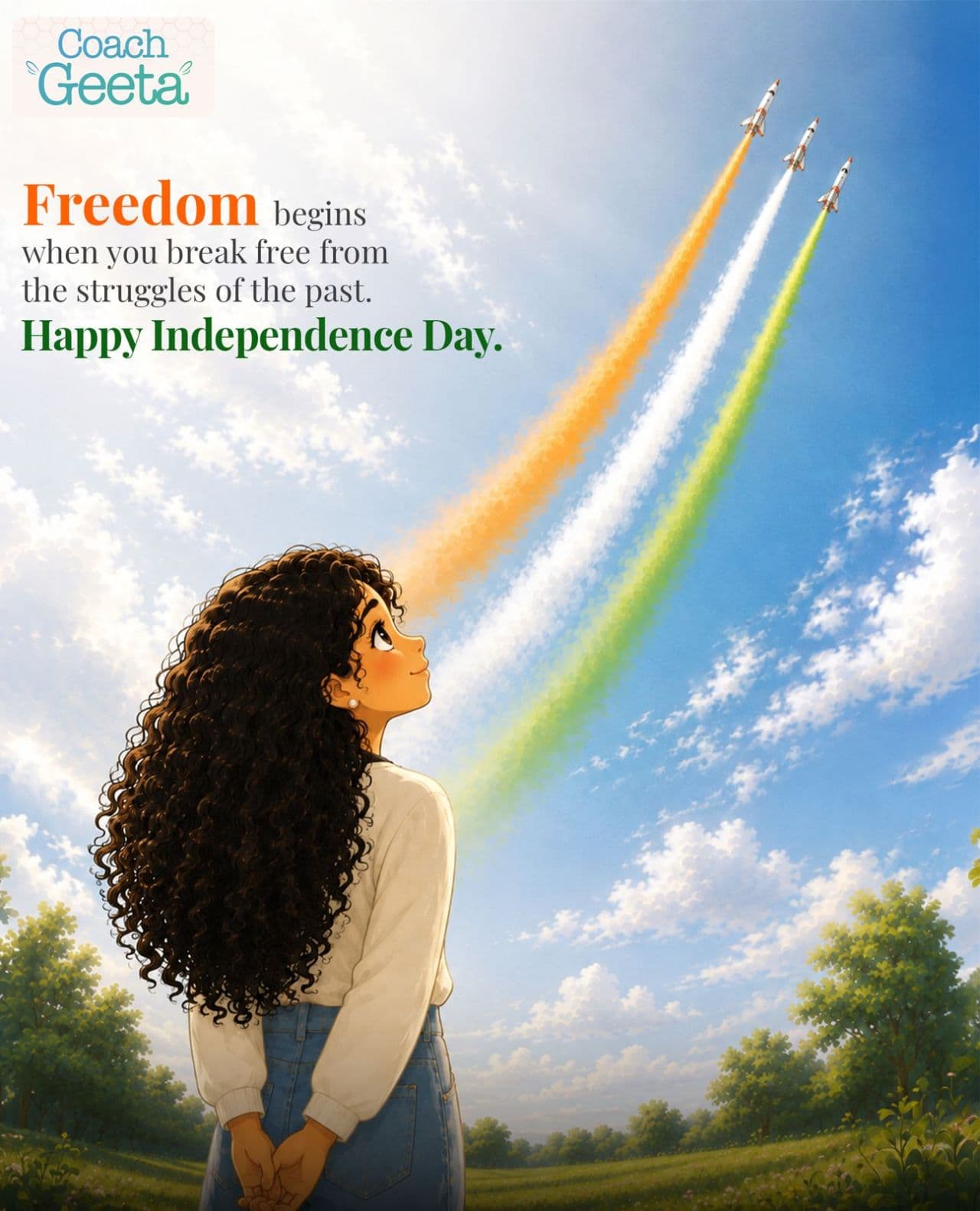 Freedom is not just about breaking barriers around us; it is also about breaking