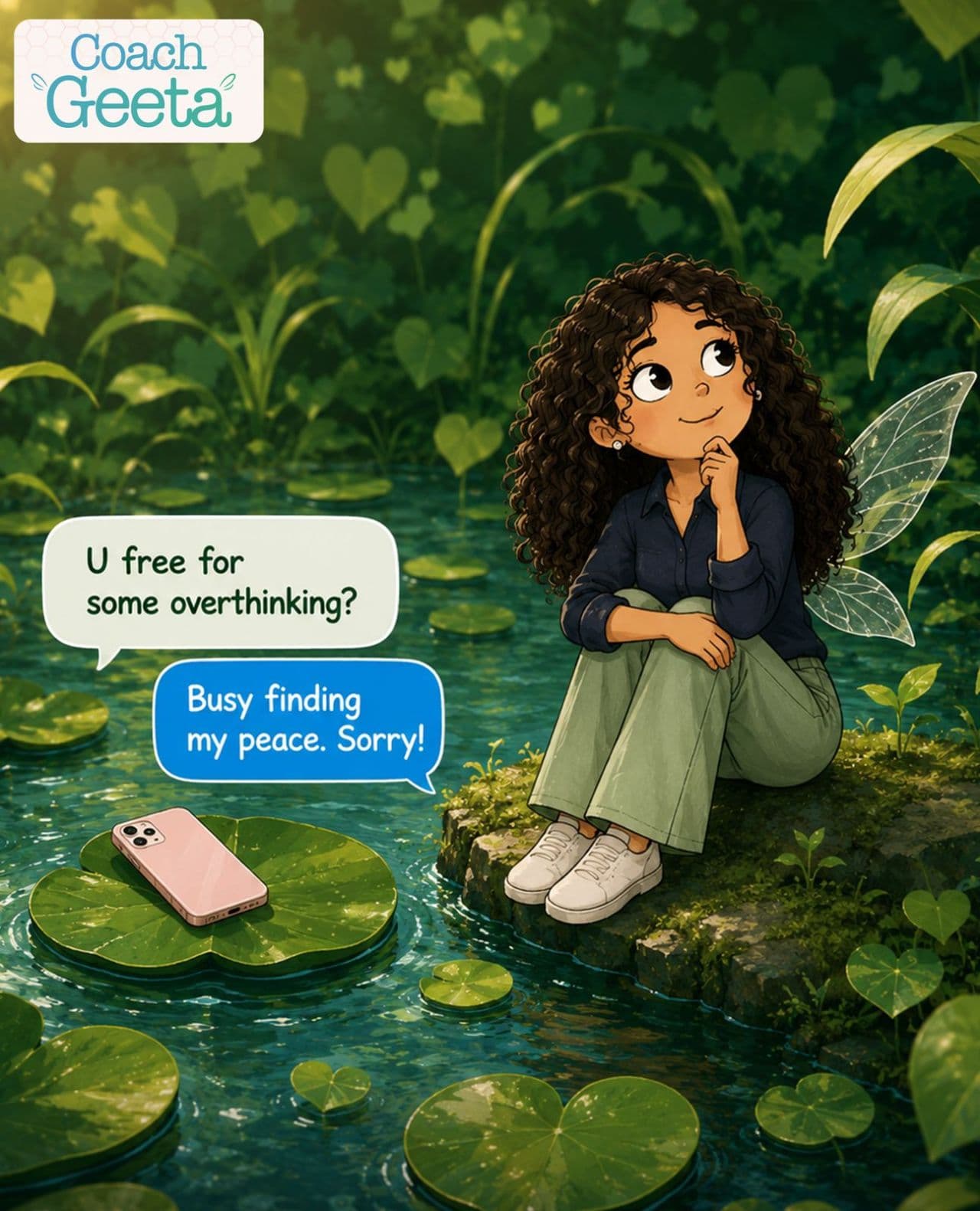 If overthinking texted you today, would you reply? Sometimes the healthiest resp
