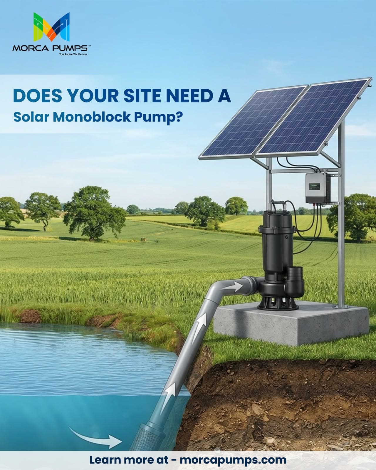 Ponds, canals, tanks, and sumps all have different pumping needs. Pin this guide