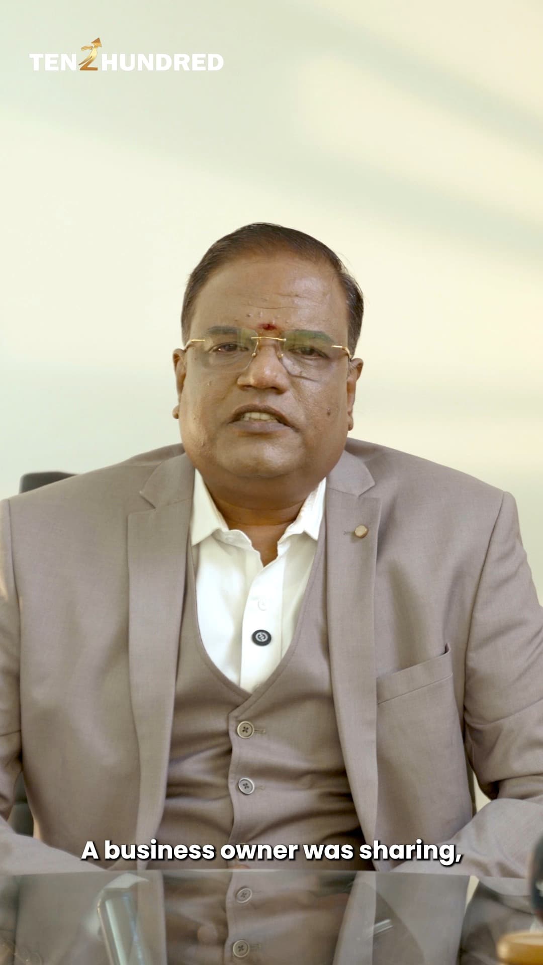 Improving your business doesn't always mean increasing your costs.
Mr. Sampath M