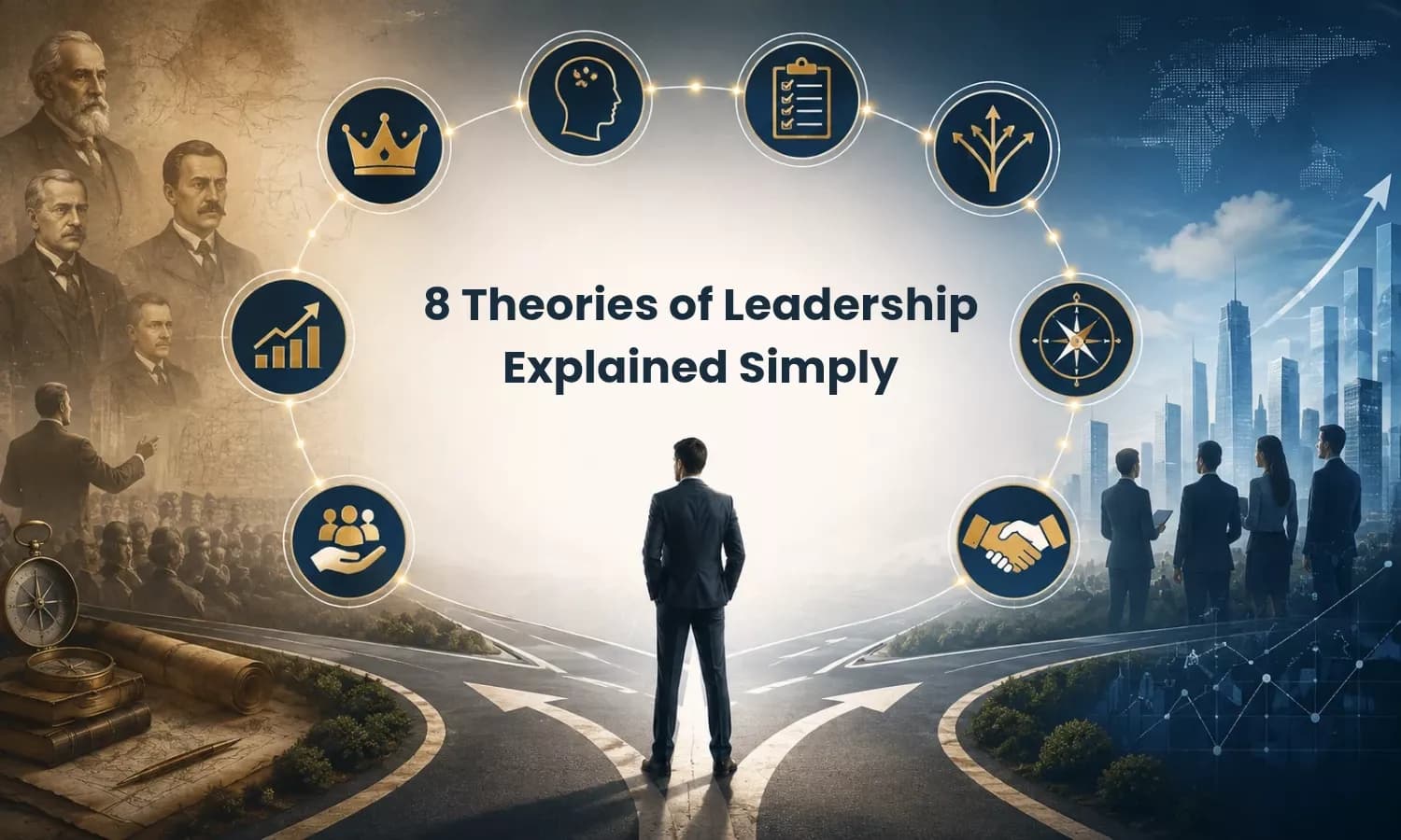 Explore 8 important theories of leadership and understand how each approach expl