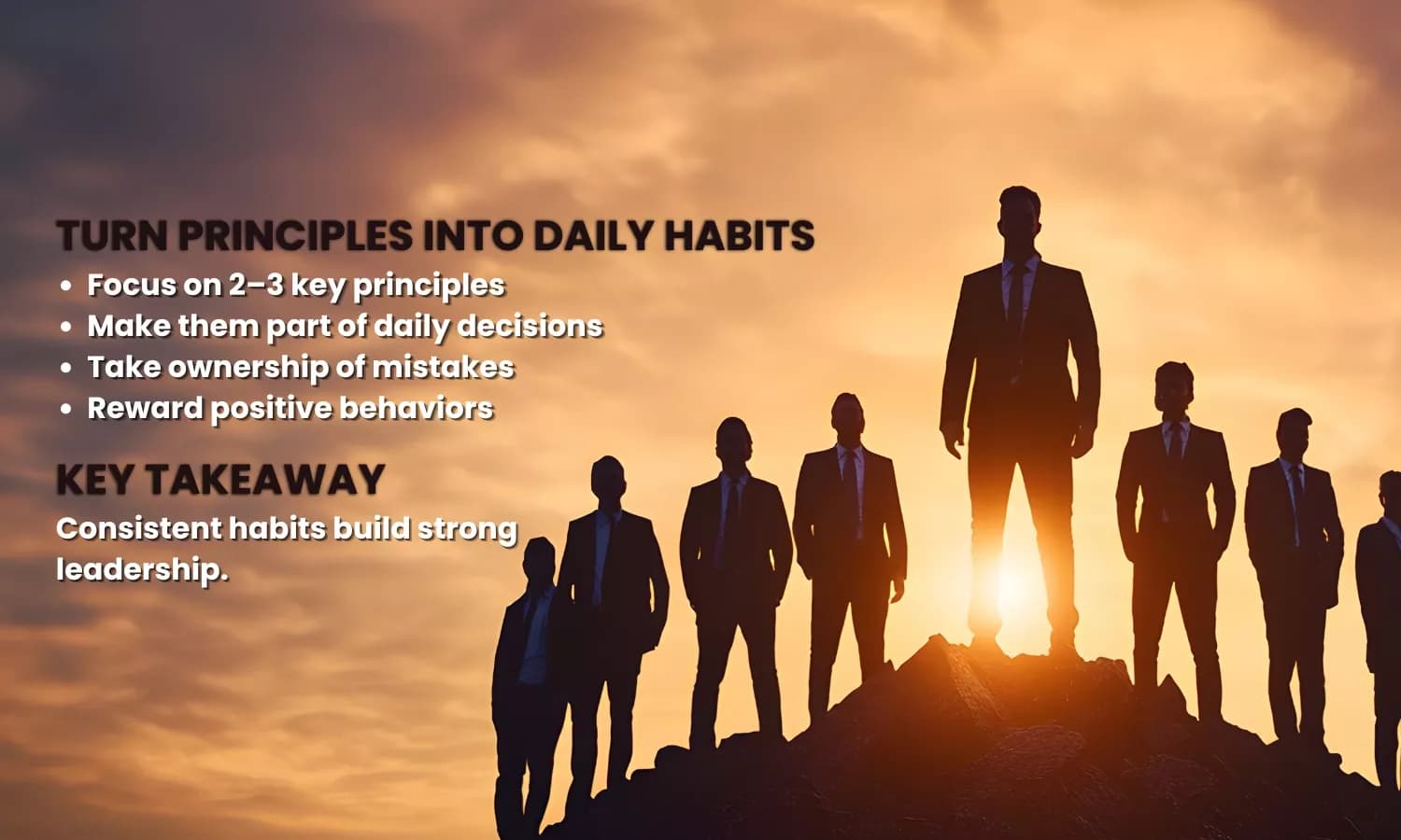Explore 8 essential principles of leadership that help build strong teams, impro
