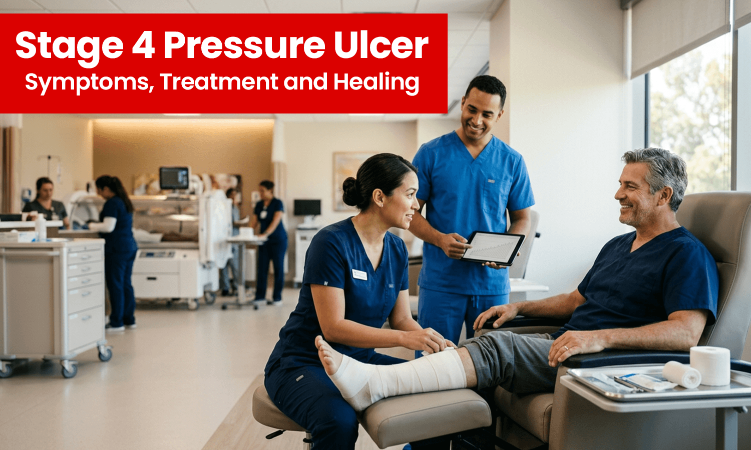 Learn about Stage 4 pressure ulcer symptoms, treatment, and healing. Read the bl