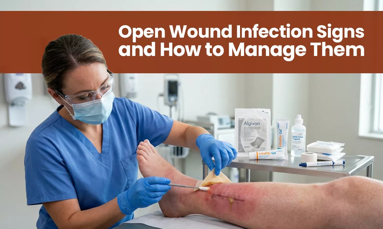 Learn how to recognize an open wound infection and understand the common signs o
