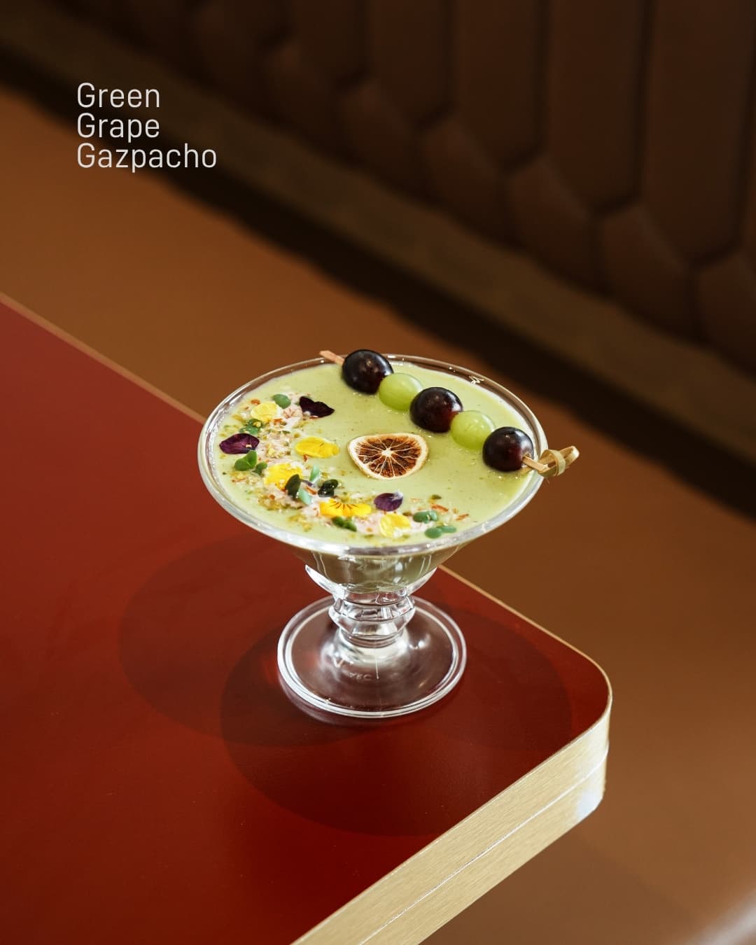 Meet the refreshing Green Grape Gazpacho and the exquisitely crisp Almond Crushe