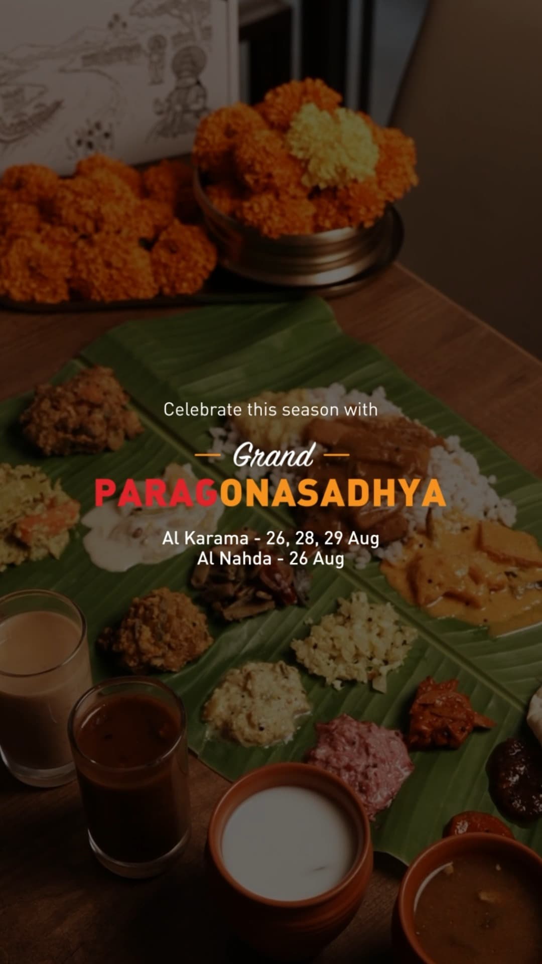 Onam is getting closer… and so is the Grand Paragonasadhya we’ve all been waitin