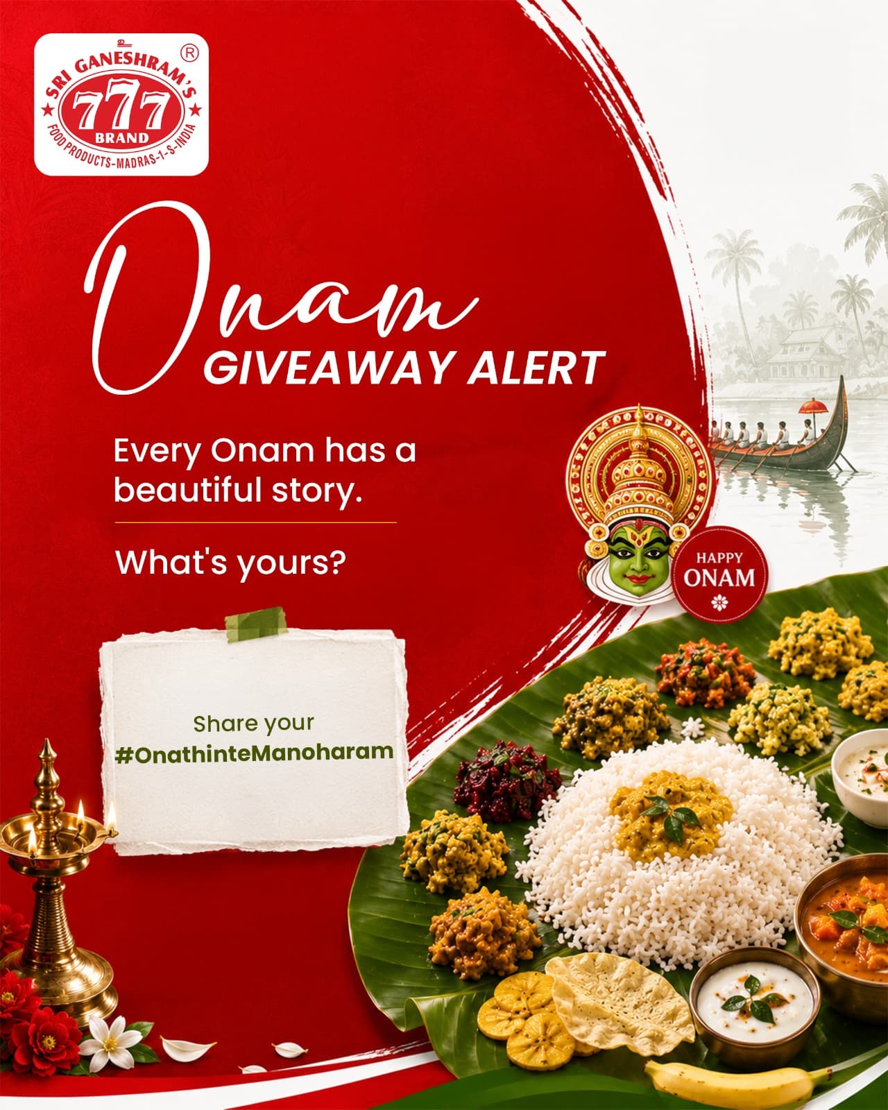Some Onam moments stay with us forever. The laughter around the sadya, the colou