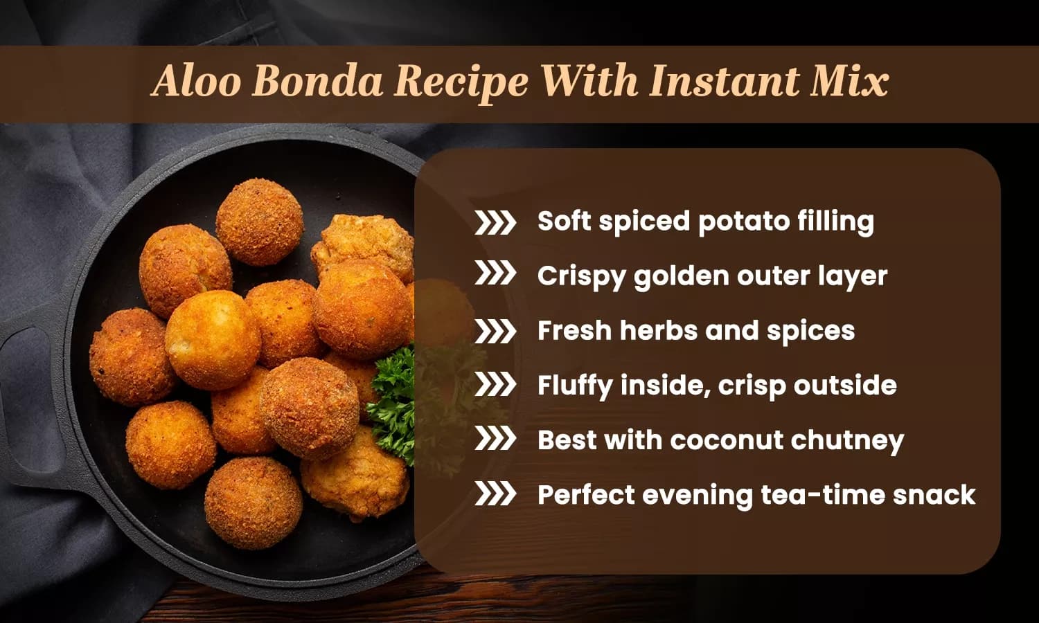 Make crispy and delicious aloo bonda at home with a soft spiced potato filling a