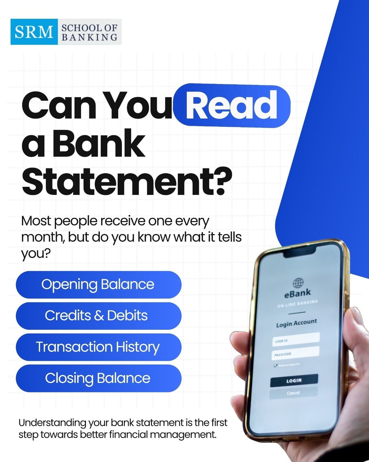 Financial literacy begins with understanding the documents you use every day. A 