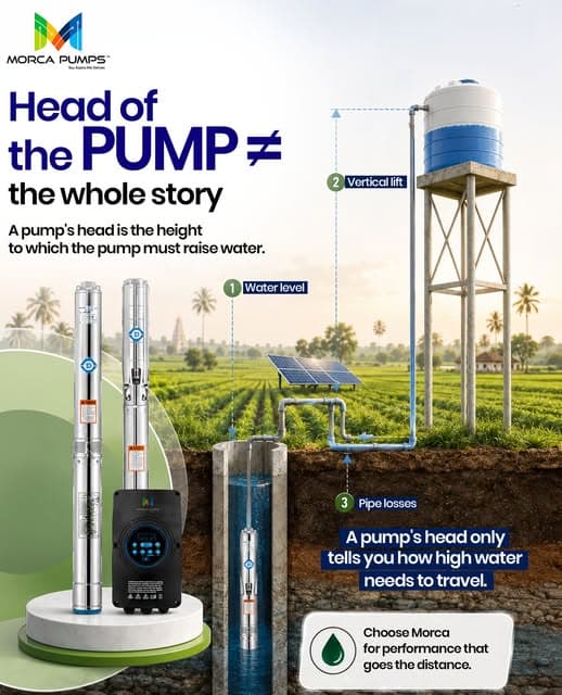 Know Head. Boost Irrigation Efficiency.
A higher pump head doesn't always mean