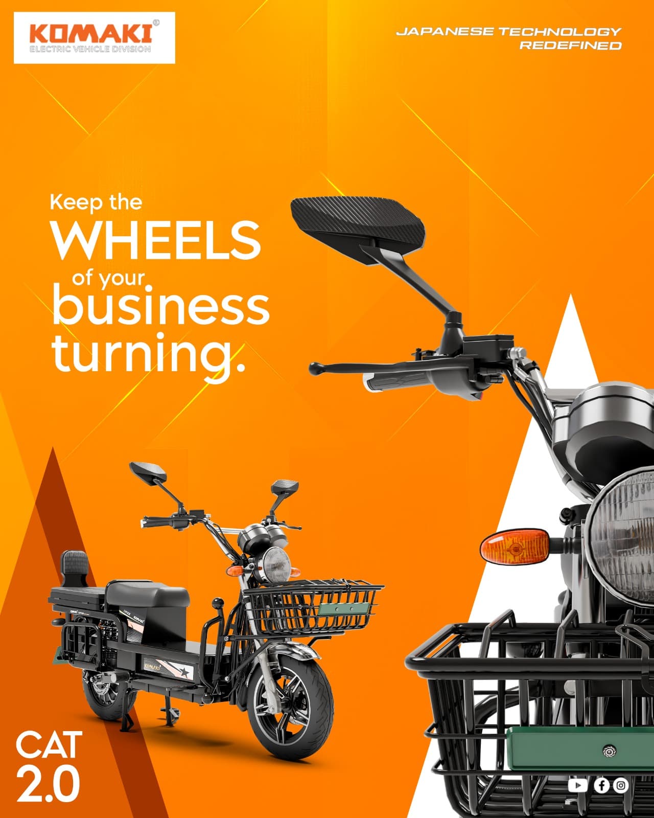 Every successful business runs on reliability. The Komaki CAT 2.0 is designed to